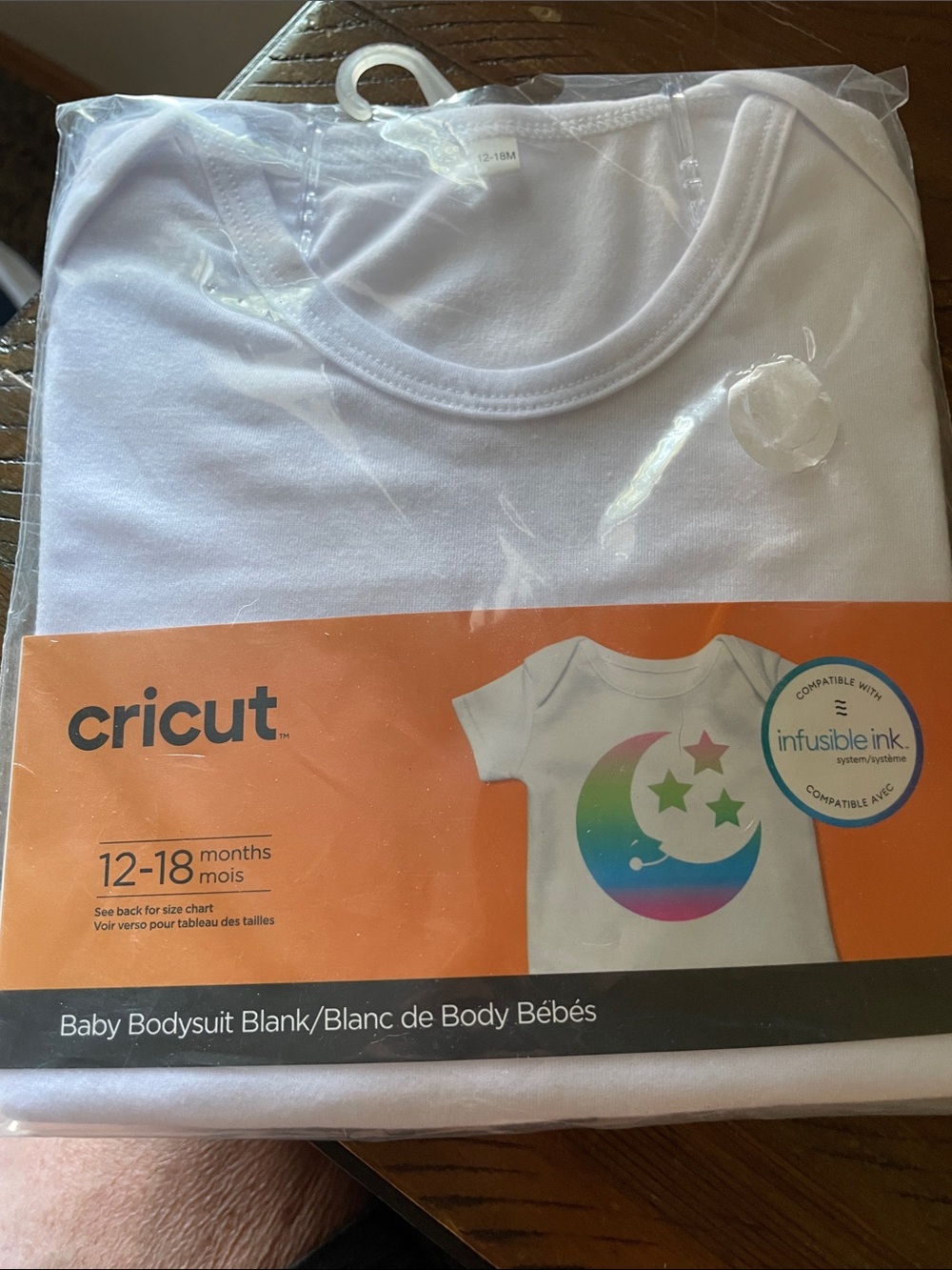 Cricut White Baby Bodysuit Blank for Customization